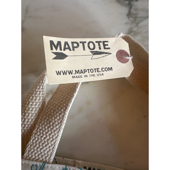 NWT JW Marriott Maptote Canvas Mini Tote Bag Desert Springs Palm Desert - Picture 3 of 4